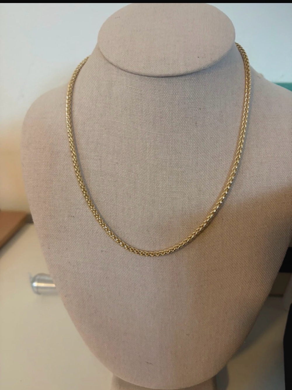 Gold filled wheat Chain Necklace - 20in